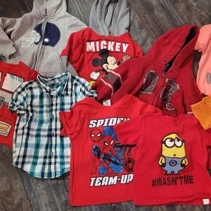Lot Of 9 Tshirts And Jackets 2T